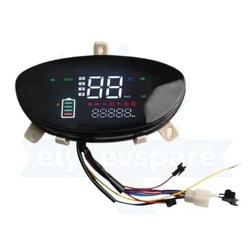 SPEEDOMETER OVAL BLACK LED (+GST 18%)