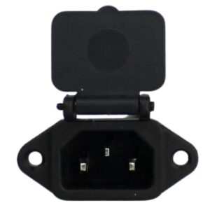 IEC SCREW MOUNT MALE CONNECTER WITH SPRING PLASTIC (+GST 18%) (00d5)