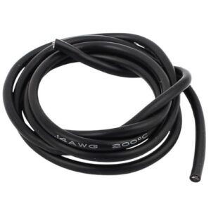 SILICONE WIRE 16AWG BLACK (1.31SQMM) (+GST 18%) (26e8)