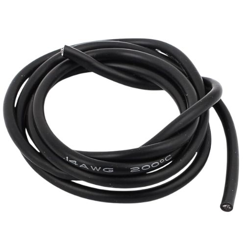 SILICONE WIRE 7AWG BLACK (10.55SQMM) (+GST 18%) (2c14)