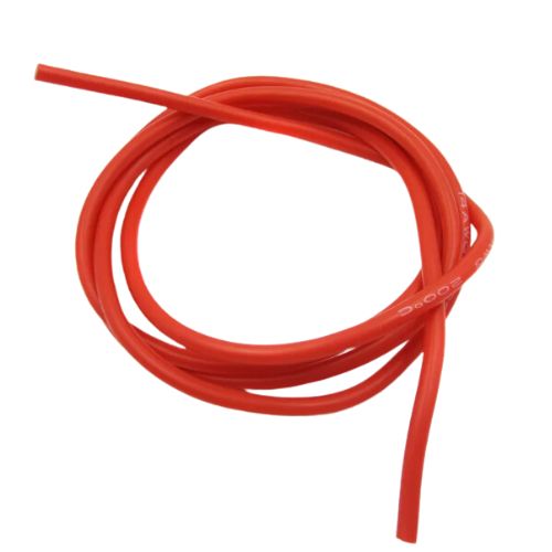 SILICONE WIRE 7AWG RED (10.55SQMM) (+GST 18%) (2c15)